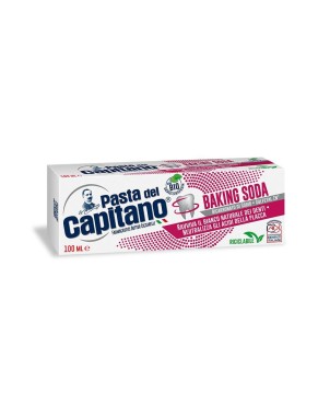 Pasta del Capitano
Baking Soda
dentifricio
Ravviva il bianco naturale dei denti, neutralizza gli acidi della placca