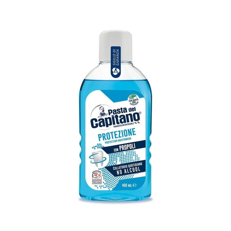 Pasta del Capitano
Protezione con propoli
collutorio quotidiano
no alcool
con meta bio certficata