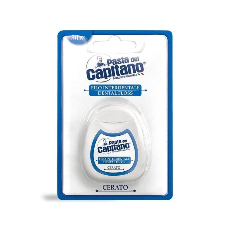 Pasta del Capitano
filo interdentale
cerato
formato 50 m
