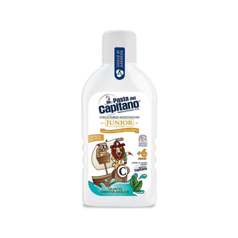 Pasta del Capitano Junior collutorio +6 anni 400 ml evita la formazione di placca e carie
