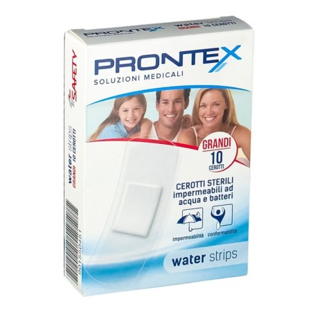 Prontex
water strips
cerotti sterili grandi
impermeabili ad acqua e batteri