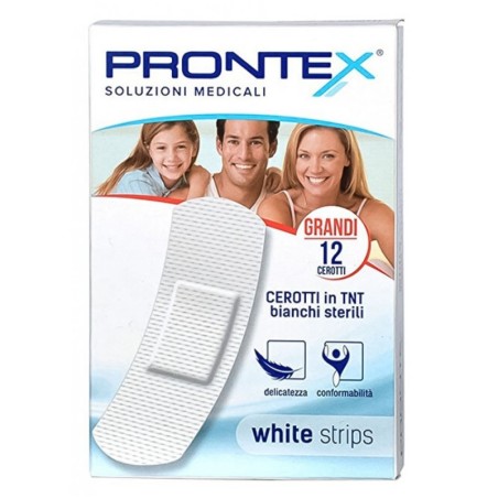 tex
white strips
cerotti in TNT grandi
bianchi sterili
scatola da 12 pezzi