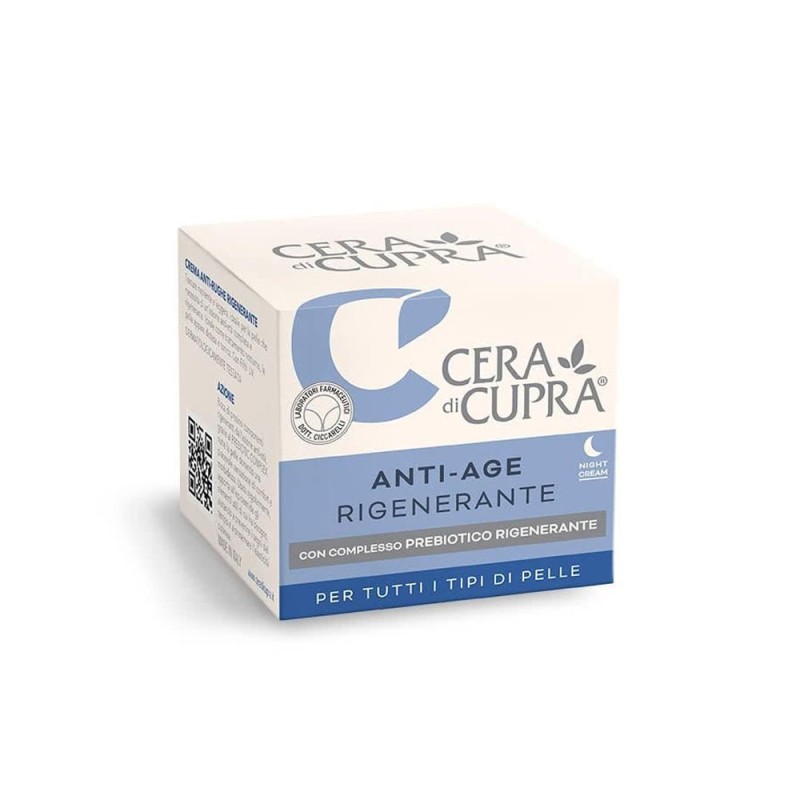 Cera di Cupra
Anti-Age rigenerante
Night Cream
con complesso prebiotico rigenerante
per tutti i tipi di pelle