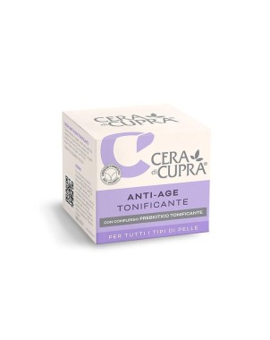 Cera di Cupra
Anti-Age tonificante
con complesso prebiotico tonificante
per tutti i tipi di pelle
vasetto da 50 ml