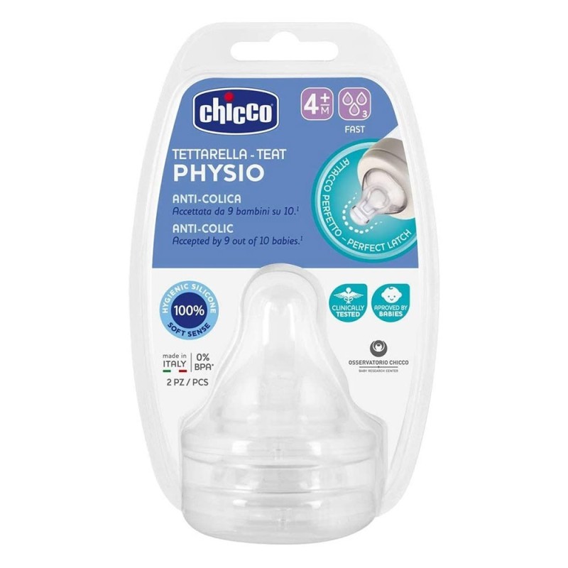 Chicco Tettarella per biberon anti-colica silicone con 3 fori