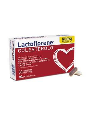 Lactoflorene Cholesterol 30 tablets Food supplement useful for supporting lipid metabolism