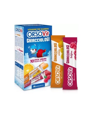 Orsovit
ghiacciolosi
vitamine per bambini
confezione da 10 stick liquidi pronti da gelare