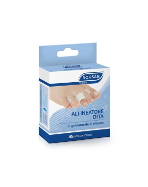 NOK SAN
allineatore dita
in gel naturale di silicone
confezione da 1 pezzo