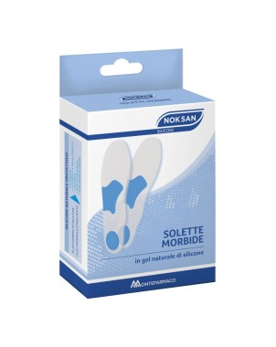NOK SAN
solette morbide
in gel naturale di silicone
confezione da 2 pezzi (sinistro e destro)