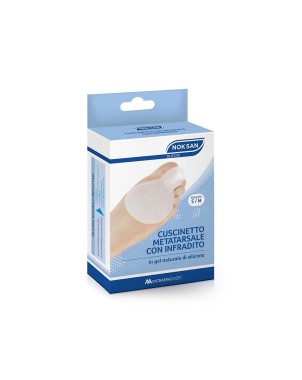 NOK SAN
cuscinetto metatarsale con infradito
in gel naturale di silicone