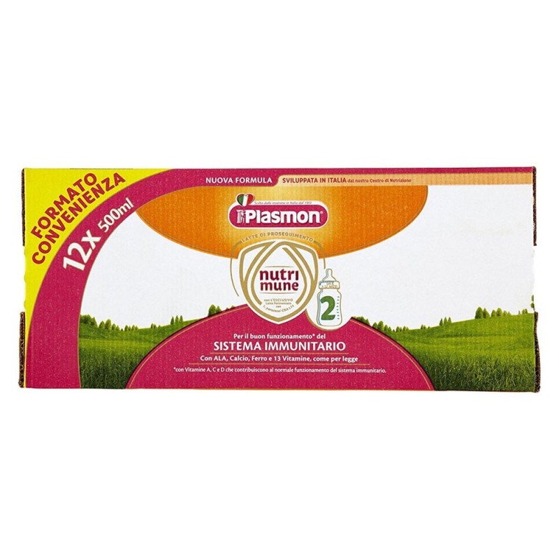 Plasmon
Nutri mune 2
latte liquido di proseguimento
da 6 a 12 mesi