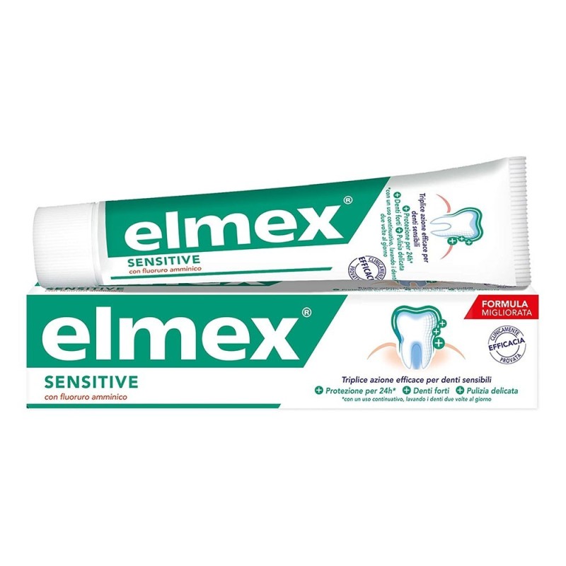 Elmex
Sensitive
dentifricio con fluoruro amminico
per denti sensibili