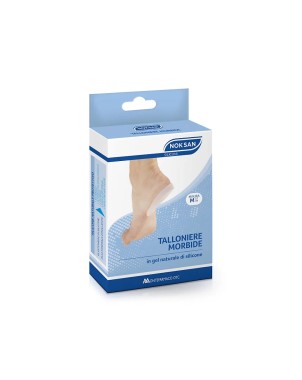NOK SAN
talloniere morbide
in gel naturale di silicone
disponibili in due taglie: M - L
