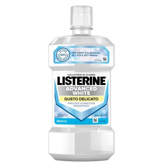 Listerine
advanced white
collutorio al fluoro
rimuove la macchie persistenti