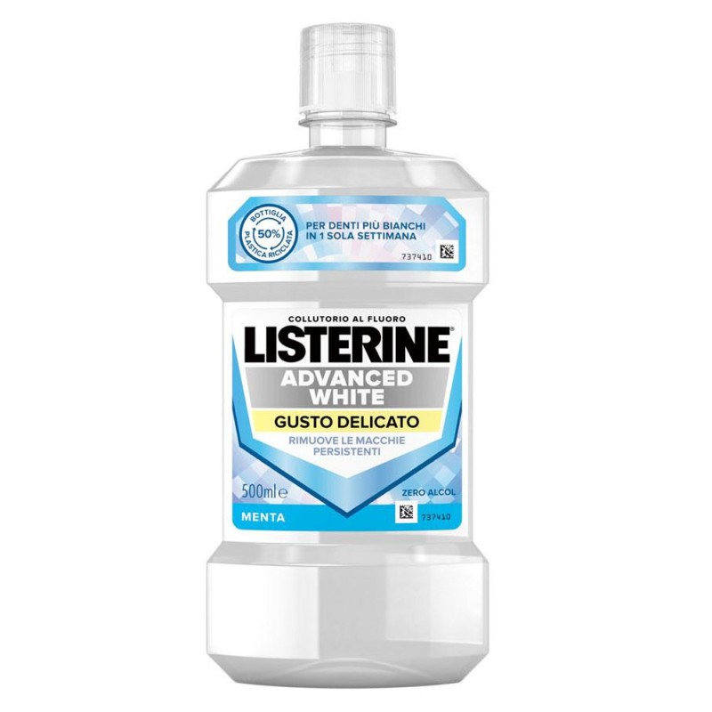 Listerine
advanced white
collutorio al fluoro
rimuove la macchie persistenti