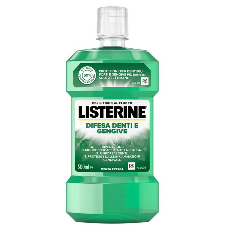 Listerine
difesa denti e gengive
collutorio al fluoro