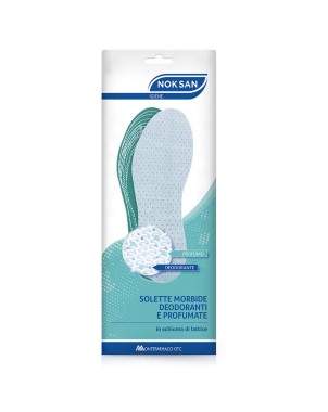 NOK SAN
solette morbide deodoranti e profumate
in schiuma in lattice
confezione da 2 pezzi (sinistro e destro)