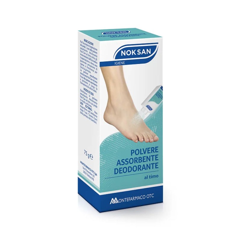 NOK SAN
polvere assorbente deodorante
al timo
barattolo da 75 g