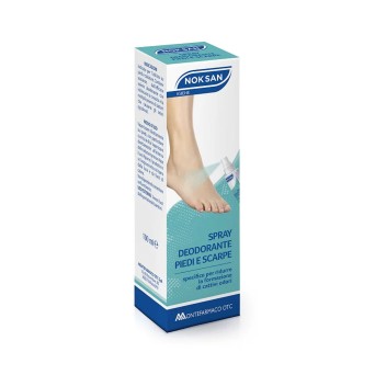 NOK SAN
spray deodorante piedi e scarpe
specifico per ridurre la formazione di cattivi odori