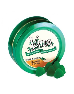 Valda
classiche senza zucchero
pastiglie gommose balsamiche per la gola
balsamiche di natura
confezione da 50 g