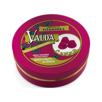 Valda
vitamina C
pastiglie gommose
gusto frutti di bosco
