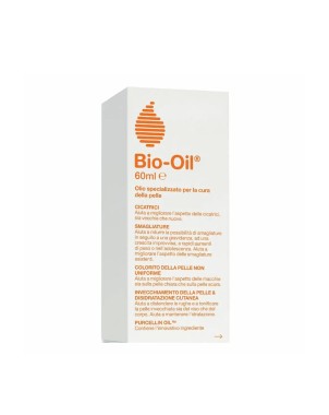 Bio-Oil
olio per la cura della pelle
prodotto specifico per cicatrici e smagliature
flacone da 60 ml