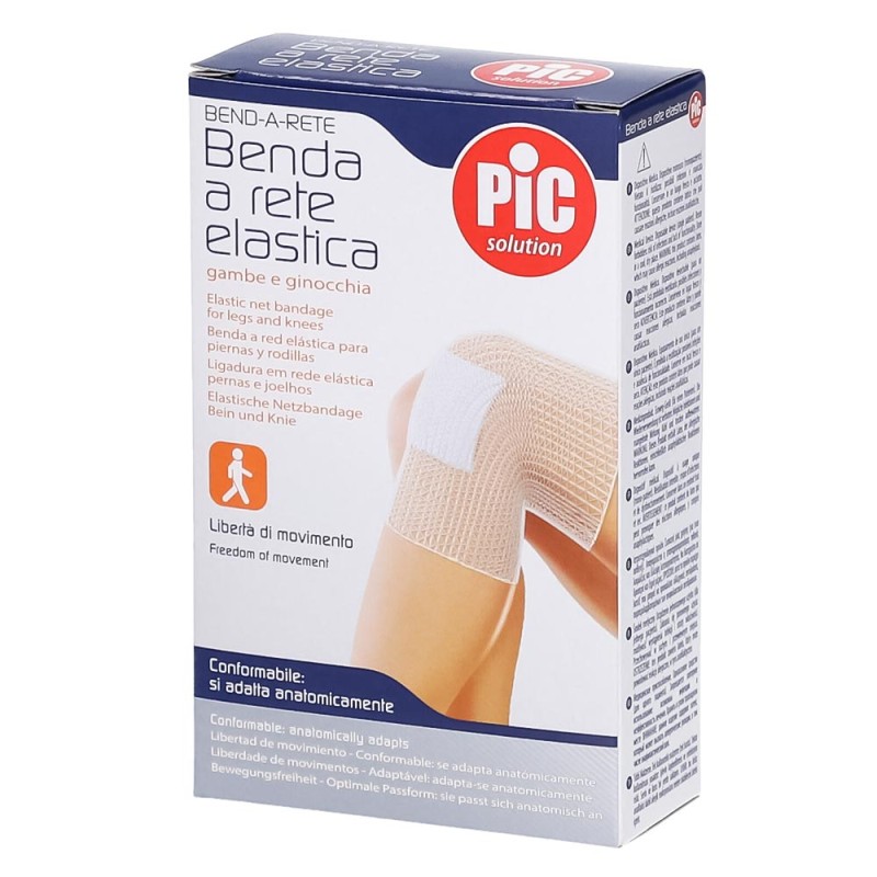 PiC solution
Benda a Rete elastica
per gambe e ginocchia
libertà di movimento
conformabile: si adatta anatomicamente