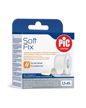 PiC solution
Soft Fix
Cerotto su rocchetto in tessuto non tessuto
per pelli delicate