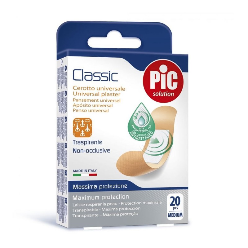 PiC solution
Classic
cerotto universale
traspirante
massima protezione