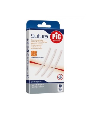 Pic solution
Sutura
cerotti adesivi per suture cutanee
professional care
ipoallergenico | latex free
confezione da 10 pezzi