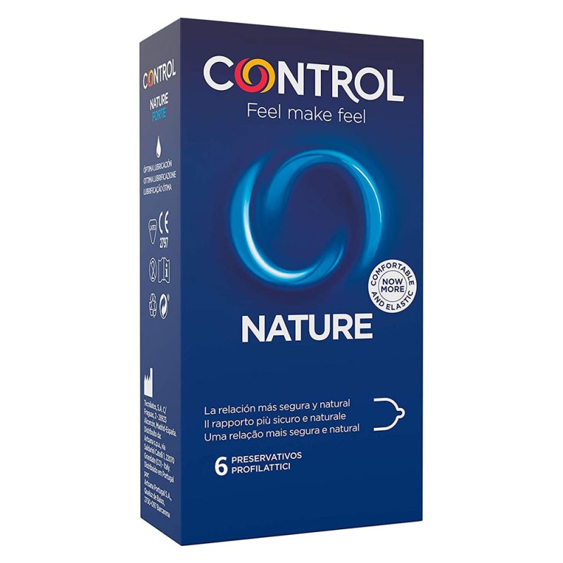 Control
Feel make feel
Nature
profilattici
il rapporto più sicuro e naturale
scatola da 6 profilattici