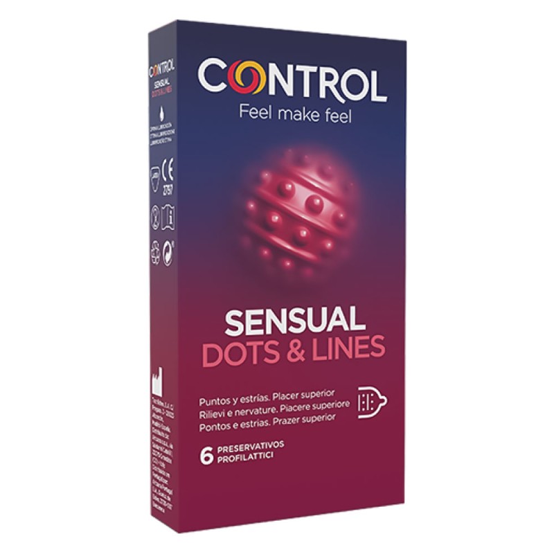 Control
Feel make feel
Sensual Dots & Lines
profilattici
rilievi e nervature, piacere superiore
