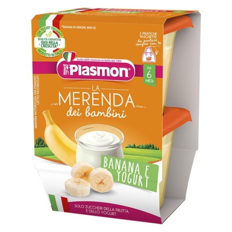 Plasmon
La merenda
dei bambini
banane et yaourt
6 mois +