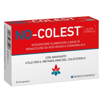 No Colest 30 comprimés Complément alimentaire utile pour le métabolisme du cholestérol