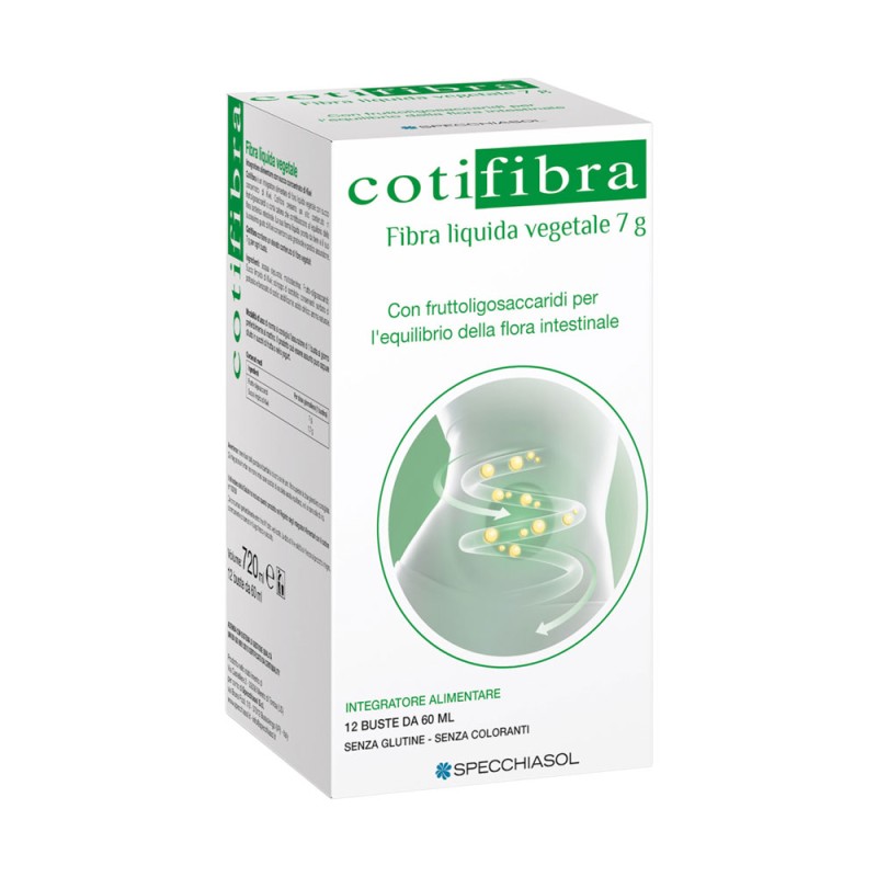 Cotifibra
fibra liquida vegetale 7 g
con fruttoligossacaridi per l'equilibrio della flora intestinale