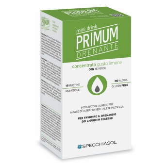 Primum
Drenante
mini drink
concentrato gusto Limone con tè verde per favorire il drenaggio dei liquidi in eccesso