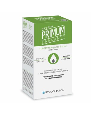 Primum
Drenante
mini drink
concentrato gusto Limone con tè verde per favorire il drenaggio dei liquidi in eccesso