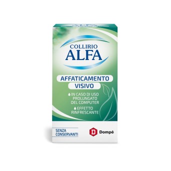 Collirio Alfa
Affaticamento Visivo
in caso di uso prolungato del computer
effetto rinfrescante
