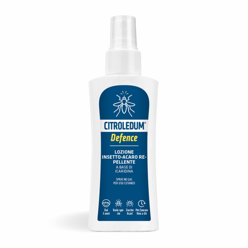 Citroledum
Defence
Lozione insetto-acaro repellente
a base di icaridina