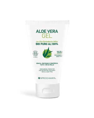 Aloe Vera Gel
con aloe barbadensis miller Bio puro al 100%
Idrata, protegge e rinfresca tutti i tipi di pelle