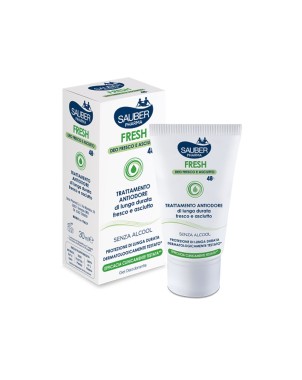 Sauber Pharma
FRESH Deo fresco e asciutto
Gel deodorante
Trattamento antiodore di lunga durata fresco e asciutto