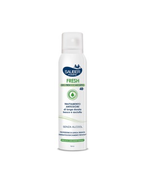 Sauber Pharma
FRESH Deo fresco asciutto
deodorante 48h
Trattamento antiodore di lunga durata fresco e asciutto
