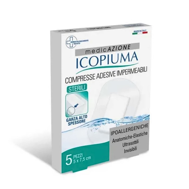 Icopiuma
medicAZIONE
Compresse Adesive impermeabili
sterili | garza alto spessore