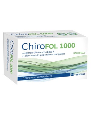 Chirofol 1000
Integratore alimentare di D-chiro-inositolo, acido folico e manganese