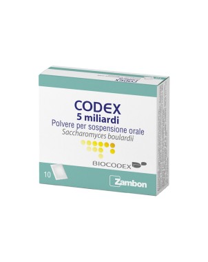 Codex 5 miliardi 10 bustine indicato per migliorare l'equilibrio della flora batterica intestinale
