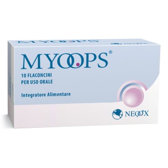 Myoops
integratore alimentare
per uso orale
confezione da 10 flaconcini