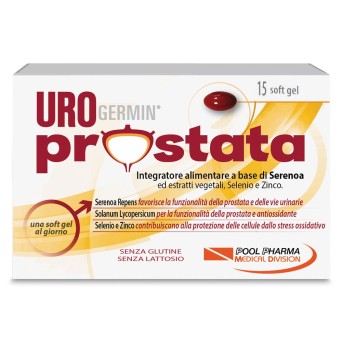 Urogermin
prostata
Integratore alimentare a base di serenoa ed estratti vegetal, selenio, e zinco
