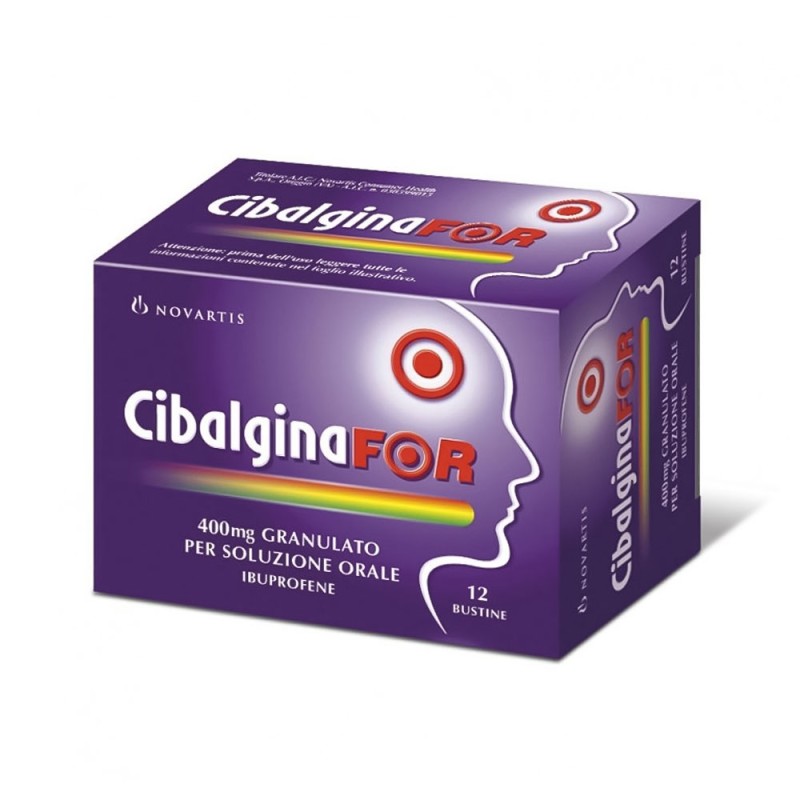 CibalginaFOR
400 mg granulato per soluzione orale
ibuprofene
confezione da 12 bustine