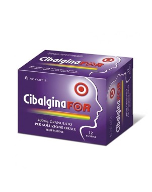 CibalginaFOR
400 mg granulato per soluzione orale
ibuprofene
confezione da 12 bustine