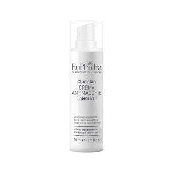 EuPhidra
Clariskin
Crema Antimacchie Intensiva
vitamina C stabilizzata Butil-resorcinolo attivo oligomeri di resveratrolo